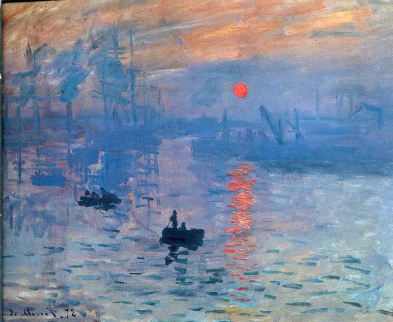 Cloude Monet Oil Painting Impression, sunrise 1872