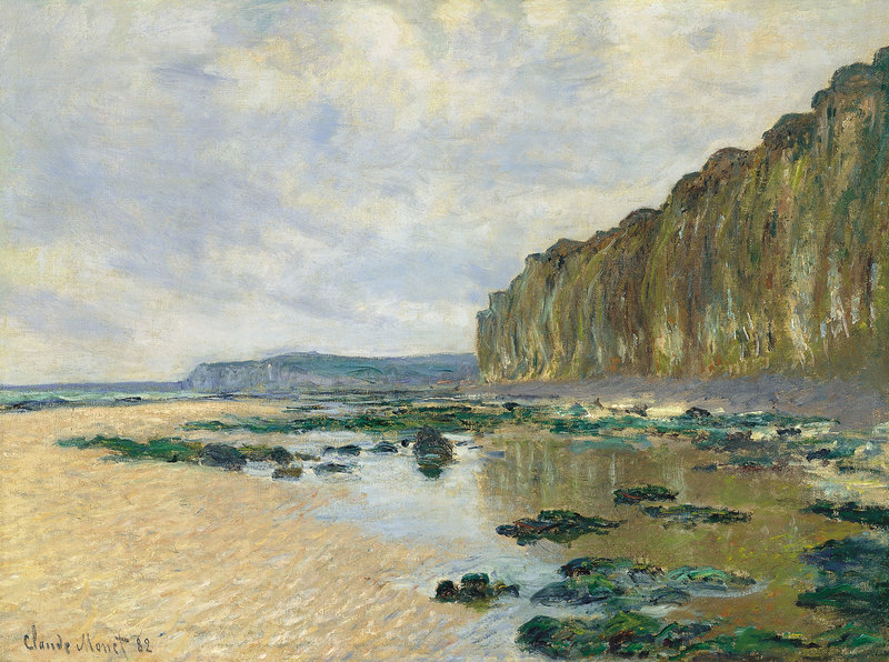 Cloude Monet Paintings Low Tide at Varengeville 1882