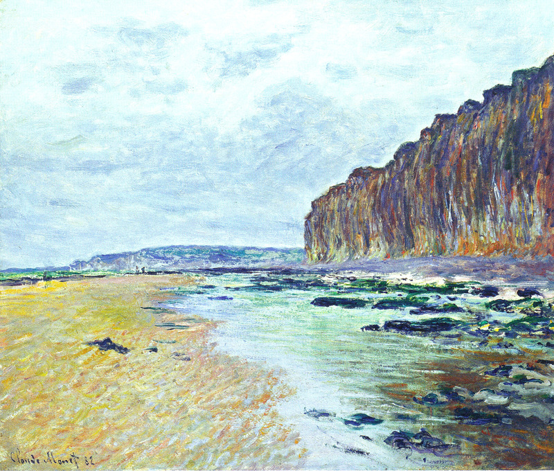 Cloude Monet Oil Painting Low Tide at Varengeville 2 1882 - Click Image to Close