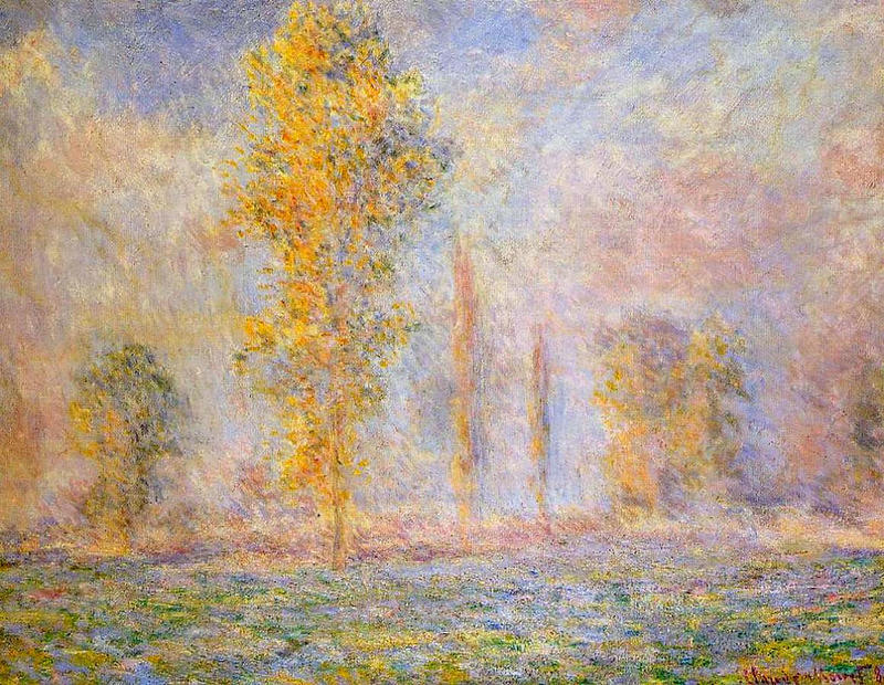 Cloude Monet Paintings Meadow at Giverny 1888