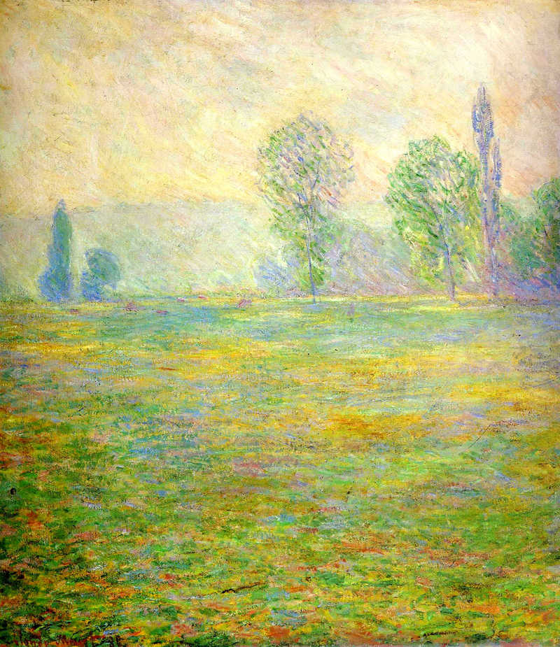 Cloude Monet Oil Painting Meadows in Giverny 1888 - Click Image to Close