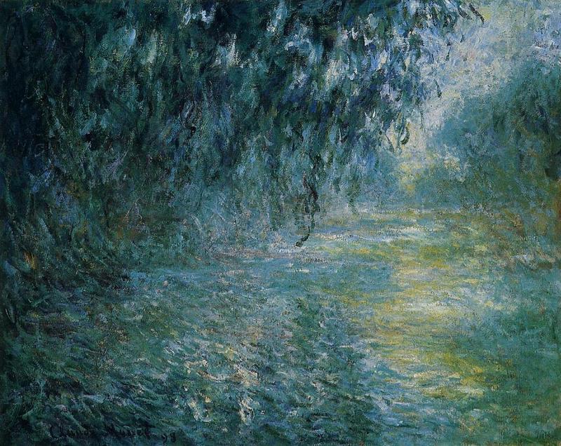 Cloude Monet Oil Painting Morning on the Seine in the Rain 1898 - Click Image to Close