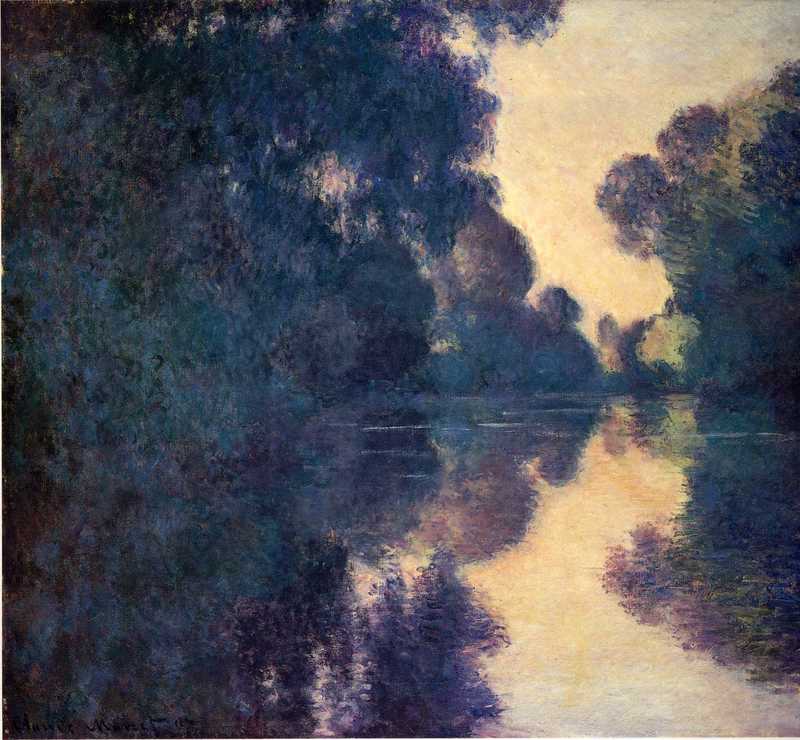 Cloude Monet Morning on the Seine, Clear Weather 2 1897 - Click Image to Close