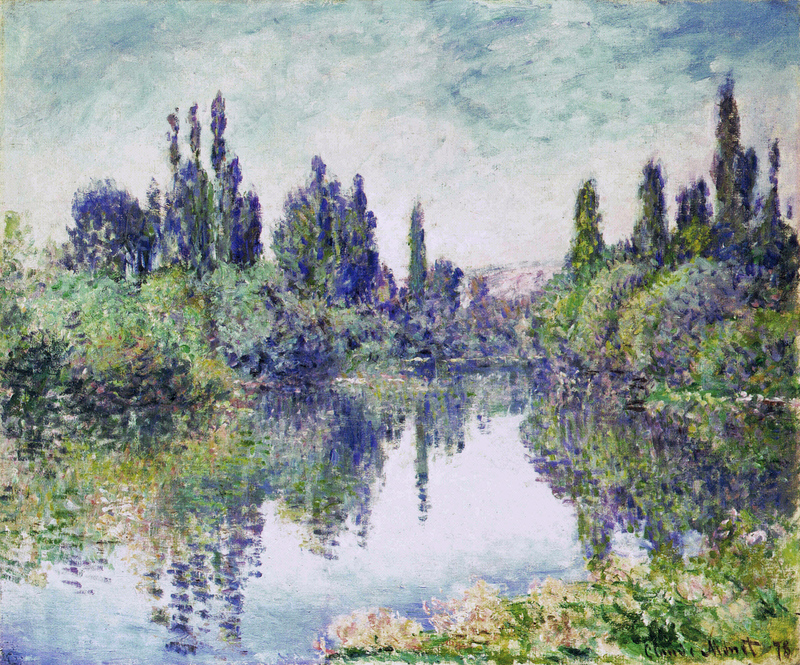 Monet Oil Painting Morning on the Seine, near Vetheuil 1878