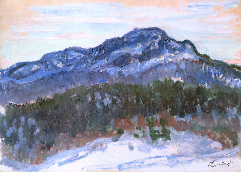 Cloude Monet Paintings Mount Kolsaas 1895