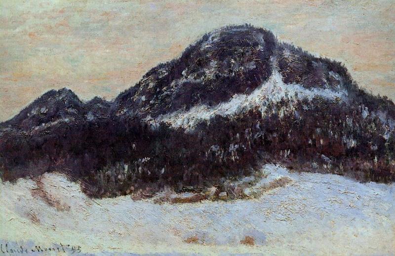 Cloude Monet Classical Oil Paintings Mount Kolsaas 2 1895 - Click Image to Close