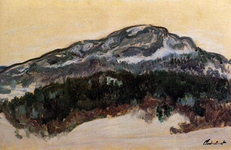 Cloude Monet Oil Paintings Mount Kolsaas, Norway 1895 - Click Image to Close