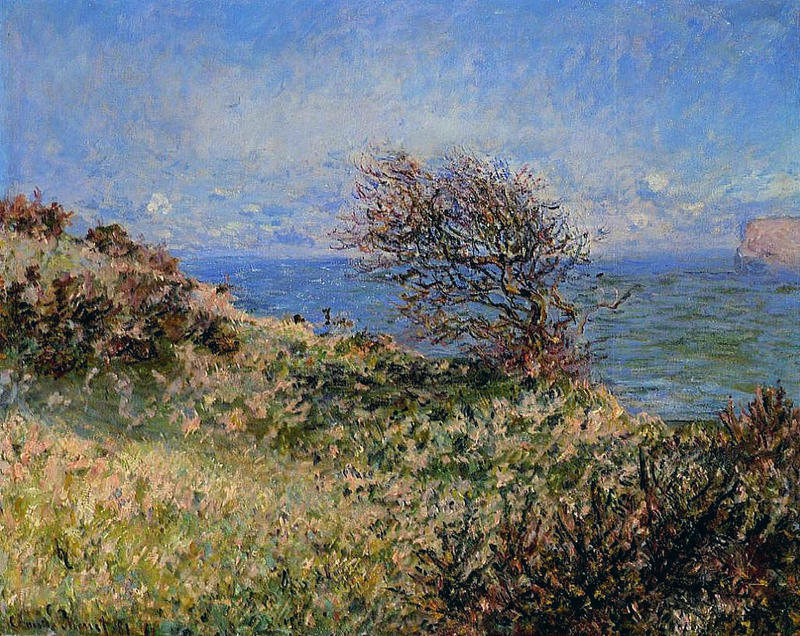 Cloude Monet Oil Painting On the Cliff at Fecamp 1881 - Click Image to Close