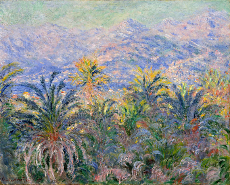 Cloude Monet Oil Painting Palm Trees at Bordighera 1884 - Click Image to Close