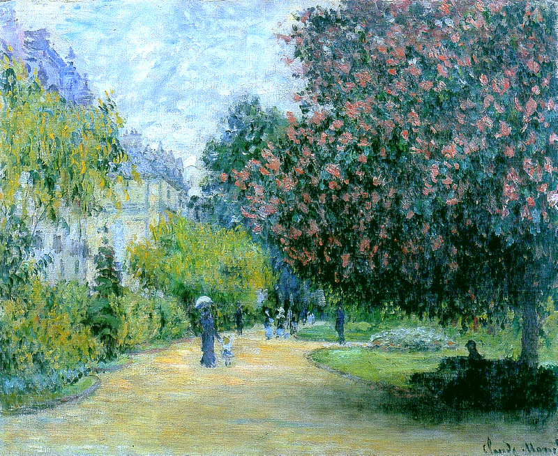 Cloude Monet Oil Painting Park Monceau 1876 - Click Image to Close