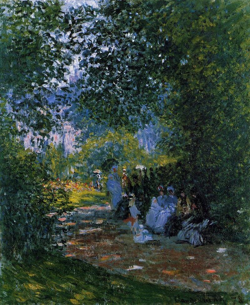 Cloude Monet Oil Painting Park Monceau 2 1878