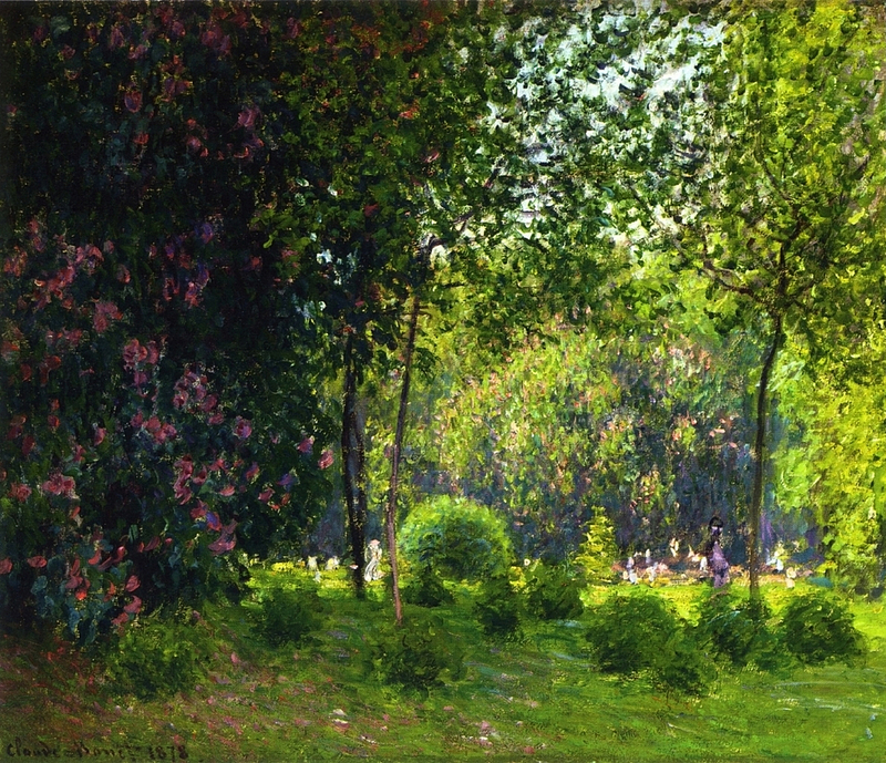 Cloude Monet Oil Painting Park Monceau 3 1878 - Click Image to Close