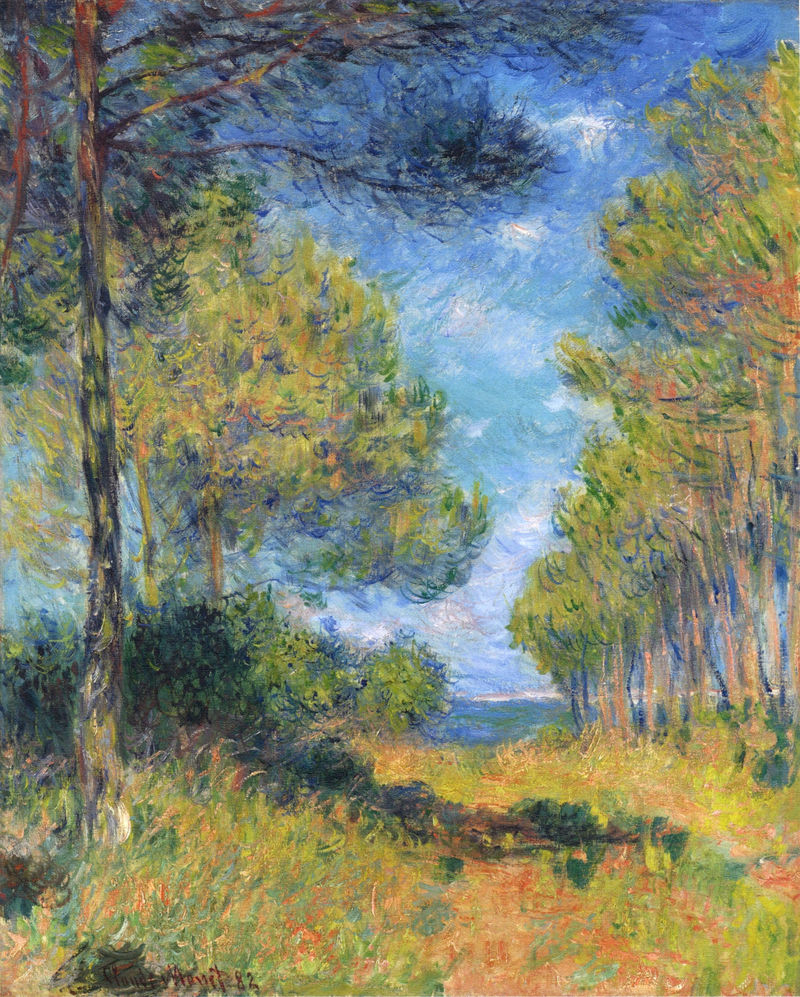 Cloude Monet Oil Painting Path at Varengeville 1882 - Click Image to Close