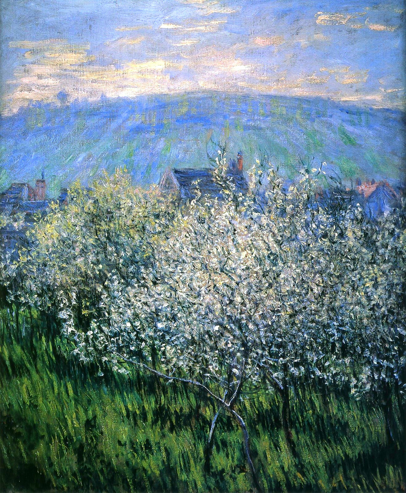 Cloude Monet Oil Painting Plums Blossom 1879 - Click Image to Close