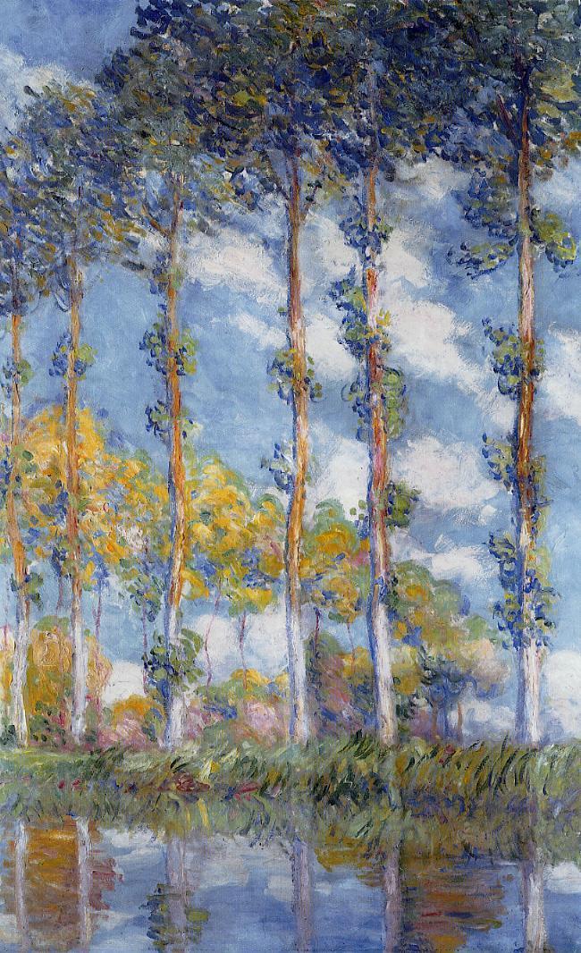 Cloude Monet Classical Oil Paintings Poplars -Four Trees 1891 - Click Image to Close