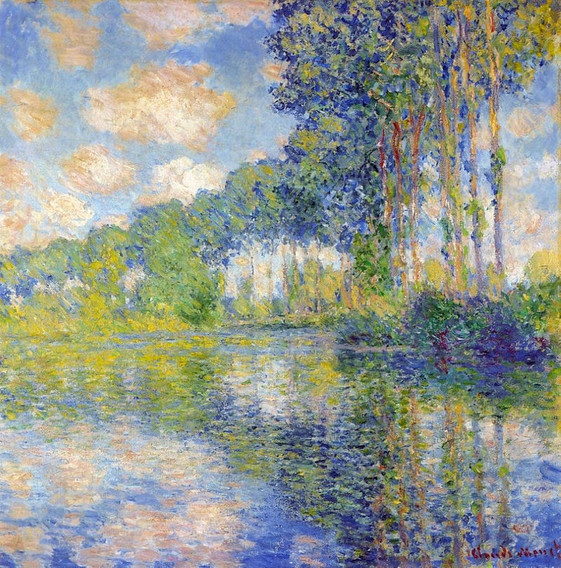 Cloude Monet Classical Oil Paintings Poplars on the Epte 1891 - Click Image to Close