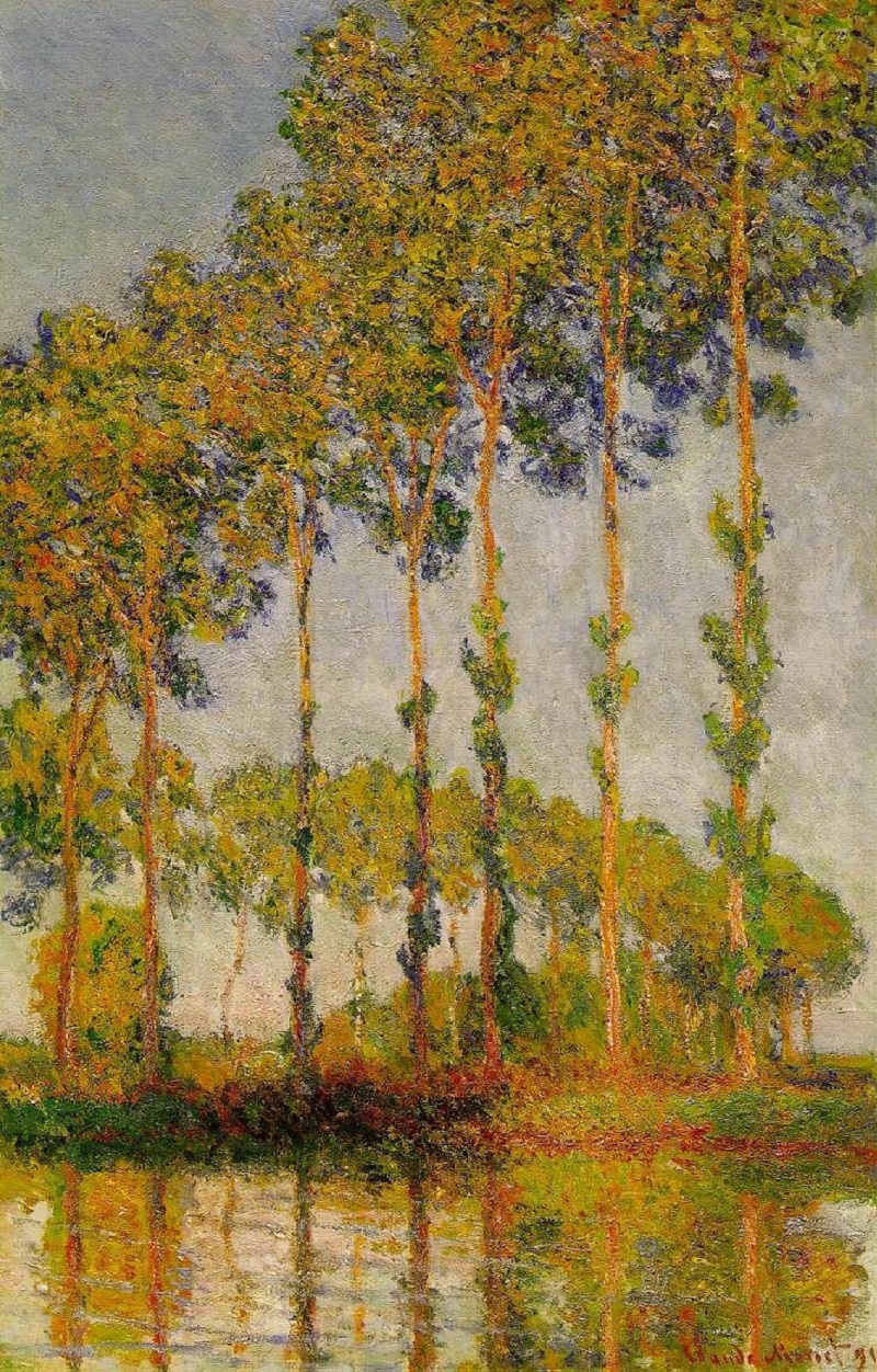 Cloude Monet Oil Paintings Poplars, Row in Autumn 1891 - Click Image to Close