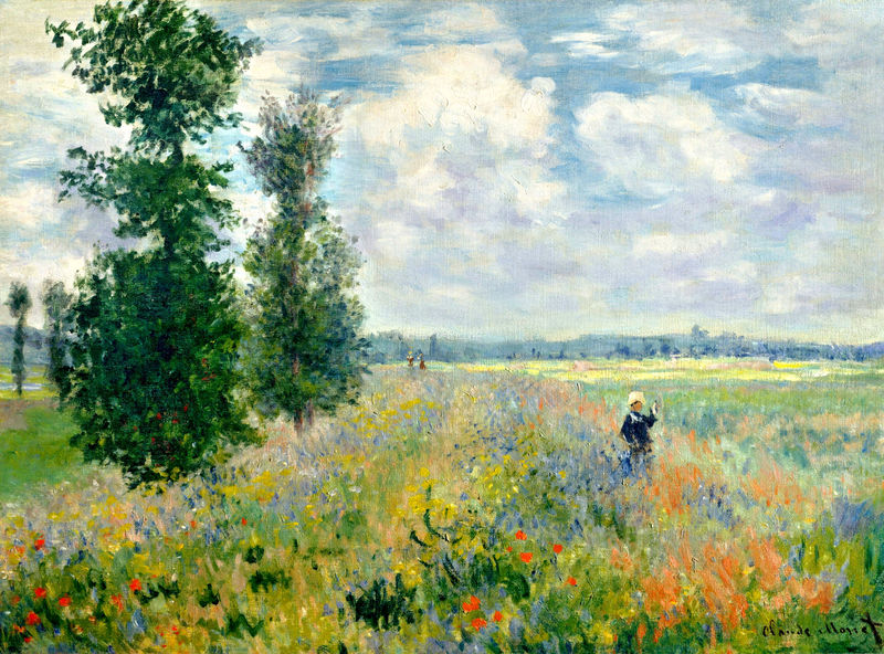 Cloude Monet Paintings Poppy Field, Argenteuil 1875