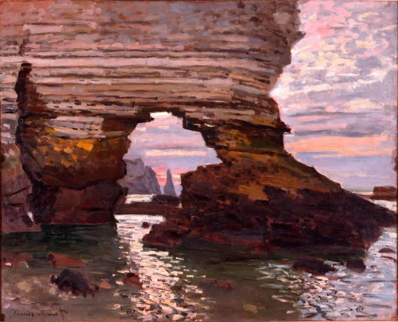 Cloude Monet Oil Painting Port d Amount Etretat 1868-1869 - Click Image to Close