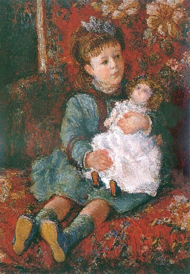 Portrait of Germaine Hoschede with a Doll 1877