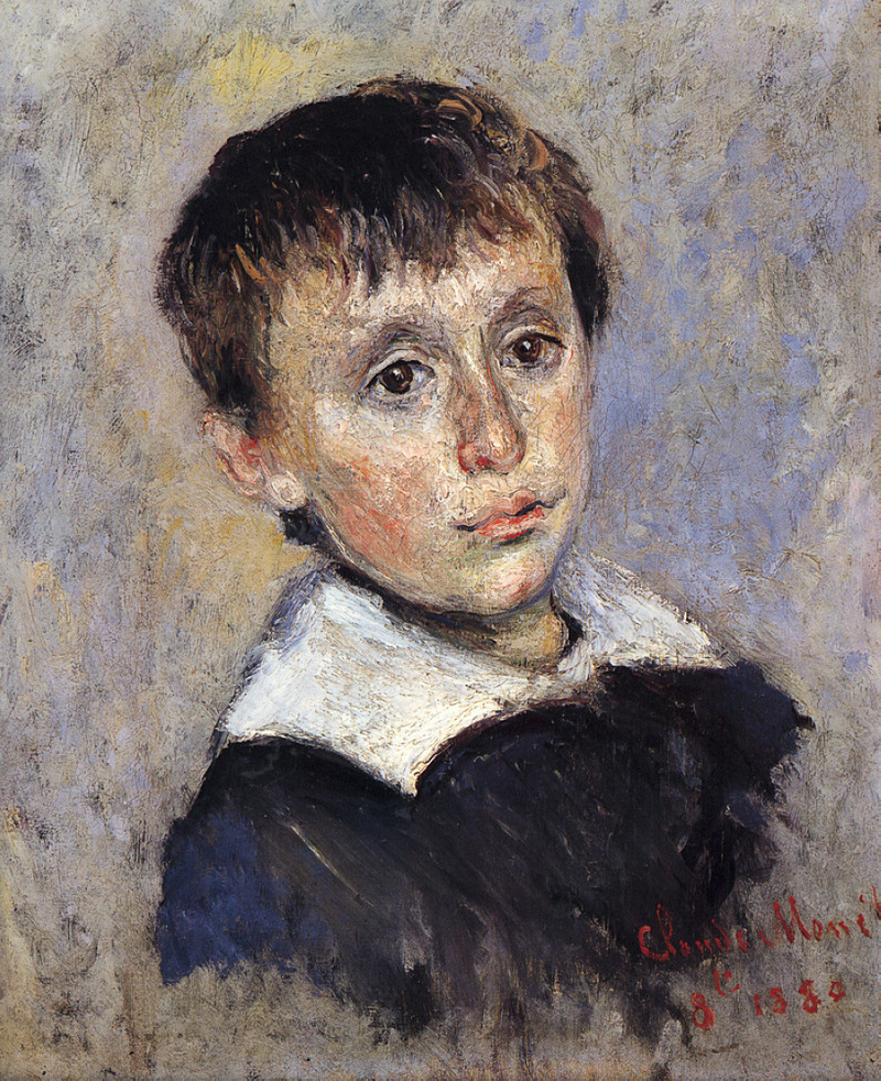 Cloude Monet Oil Painting Portrait of Jean Monet 1880 - Click Image to Close