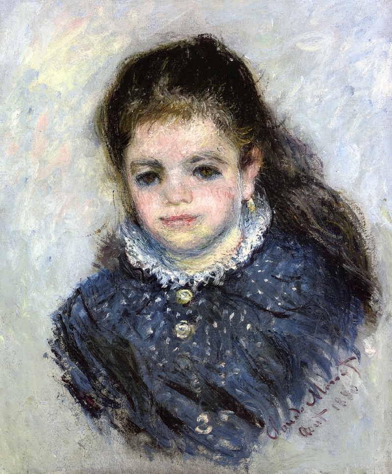 Cloude Monet Oil Painting Portrait of Jeanne Serveau 1880 - Click Image to Close