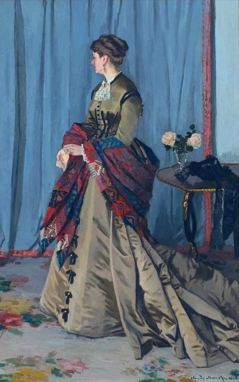 Cloude Monet Oil Paintings Portrait of Madame Gaudibert - Click Image to Close