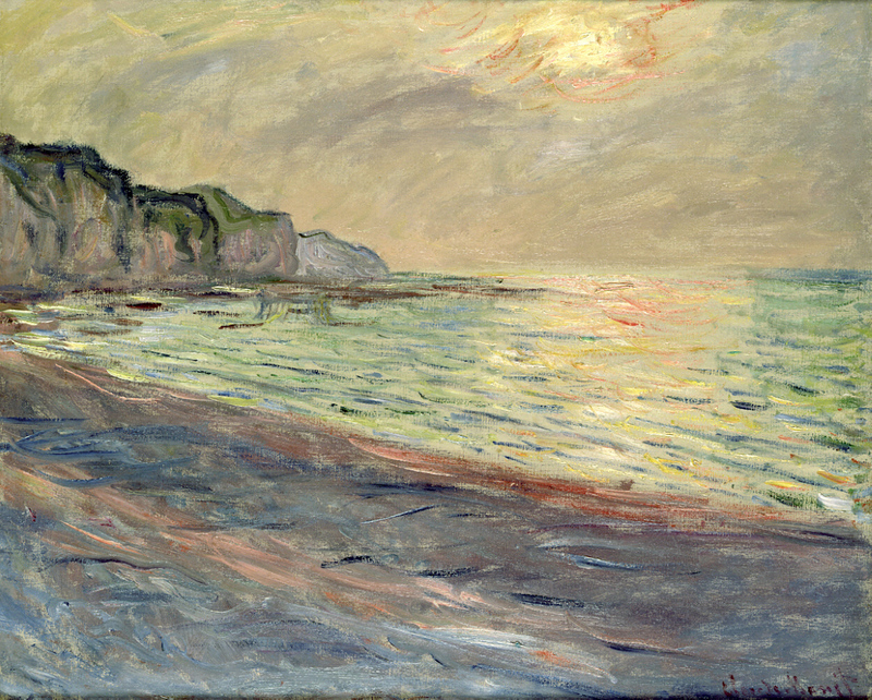 Cloude Monet Oil Painting Pourville, Sunset 1882 - Click Image to Close