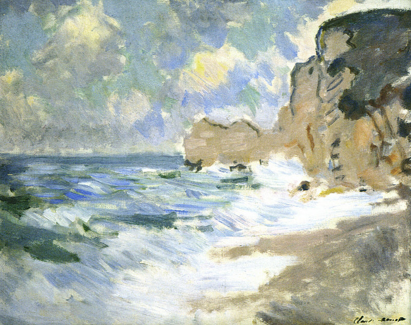 Cloude Monet Oil Paintings Receding Waves 1883 - Click Image to Close