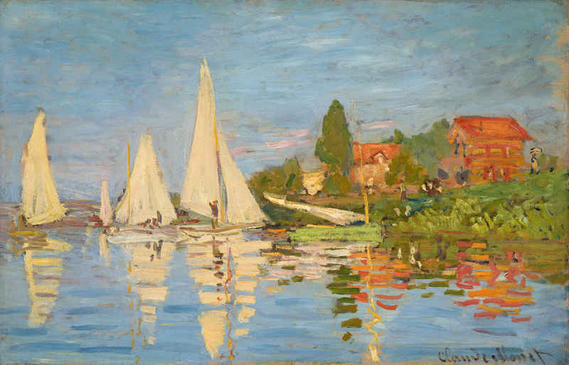 Cloude Monet Oil Paintings Regatta at Argenteuil 1872