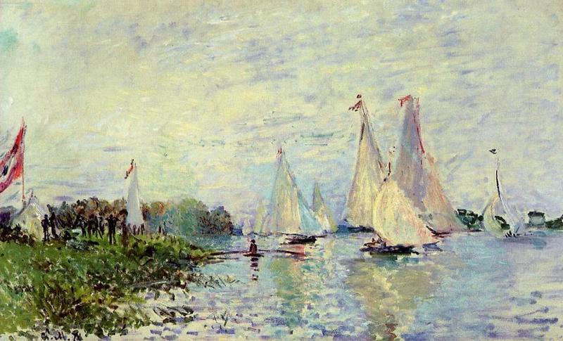 Cloude Monet Oil Paintings Regatta at Argenteuil 1874 - Click Image to Close