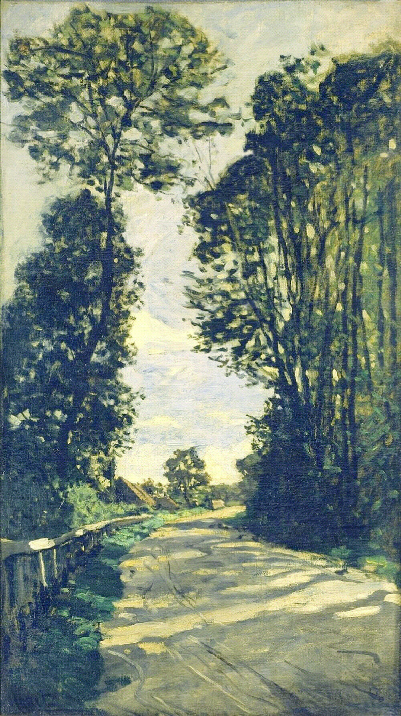 Cloude Monet Oil Paintings Road to the Saint-Simeon Farm - Click Image to Close