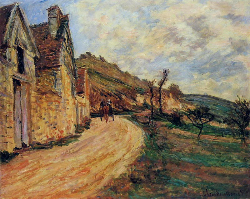 Cloude Monet Oil Painting Rocks at Falaise near Giverny 1885 - Click Image to Close