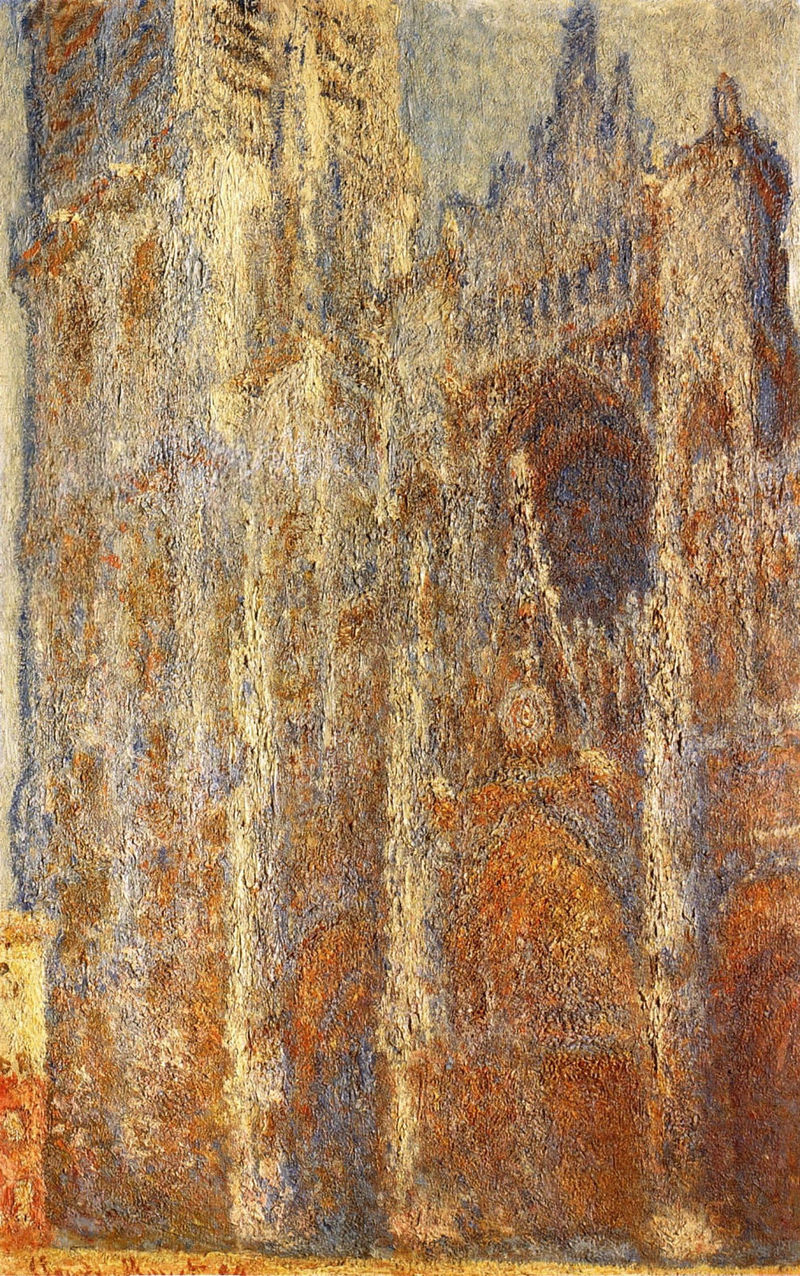 Cloude Monet Oil Paintings Rouen Cathedral at Noon 1894 - Click Image to Close