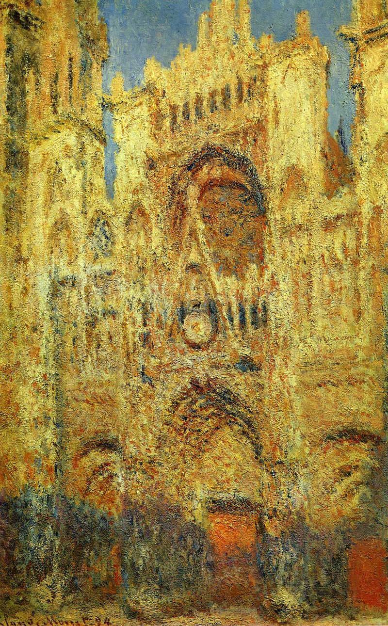 Cloude Monet Oil Paintings Rouen Cathedral at Sunset 1894 - Click Image to Close