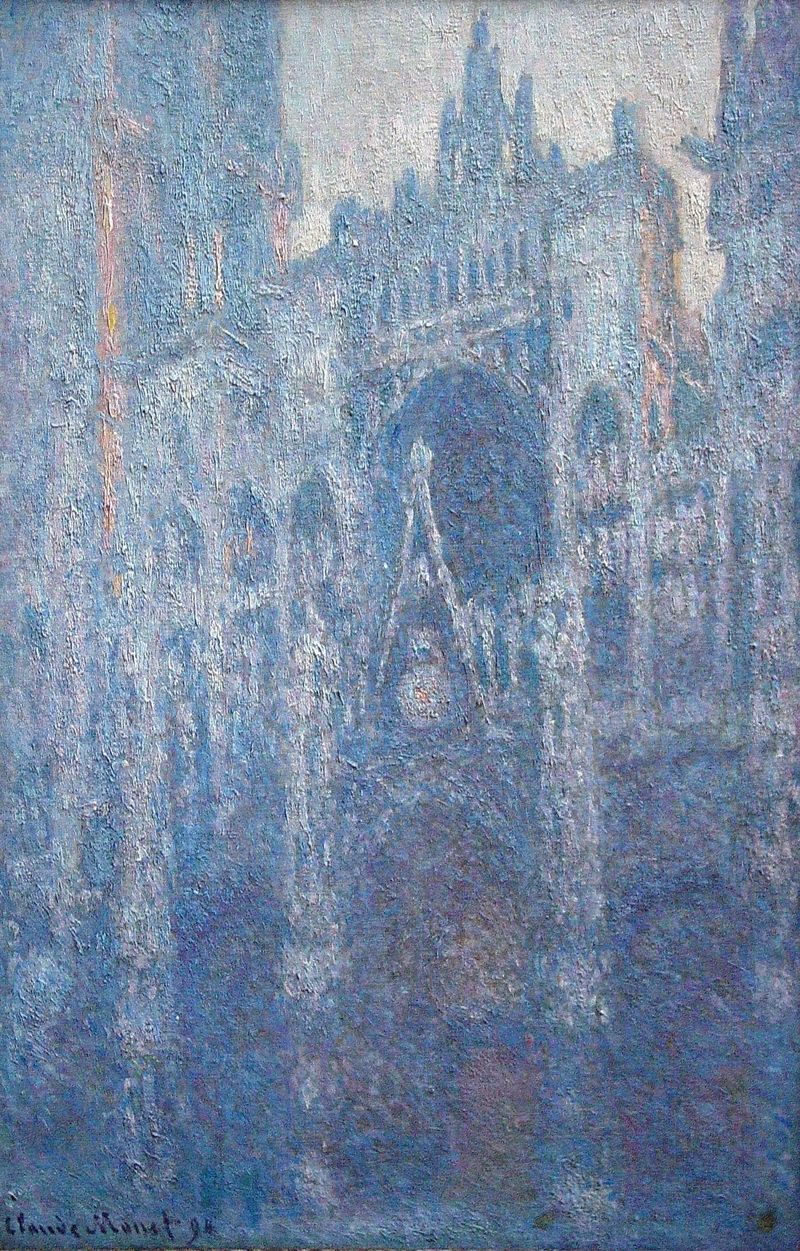 Cloude Monet Oil Paintings Rouen Cathedral, Clear Day 1894 - Click Image to Close