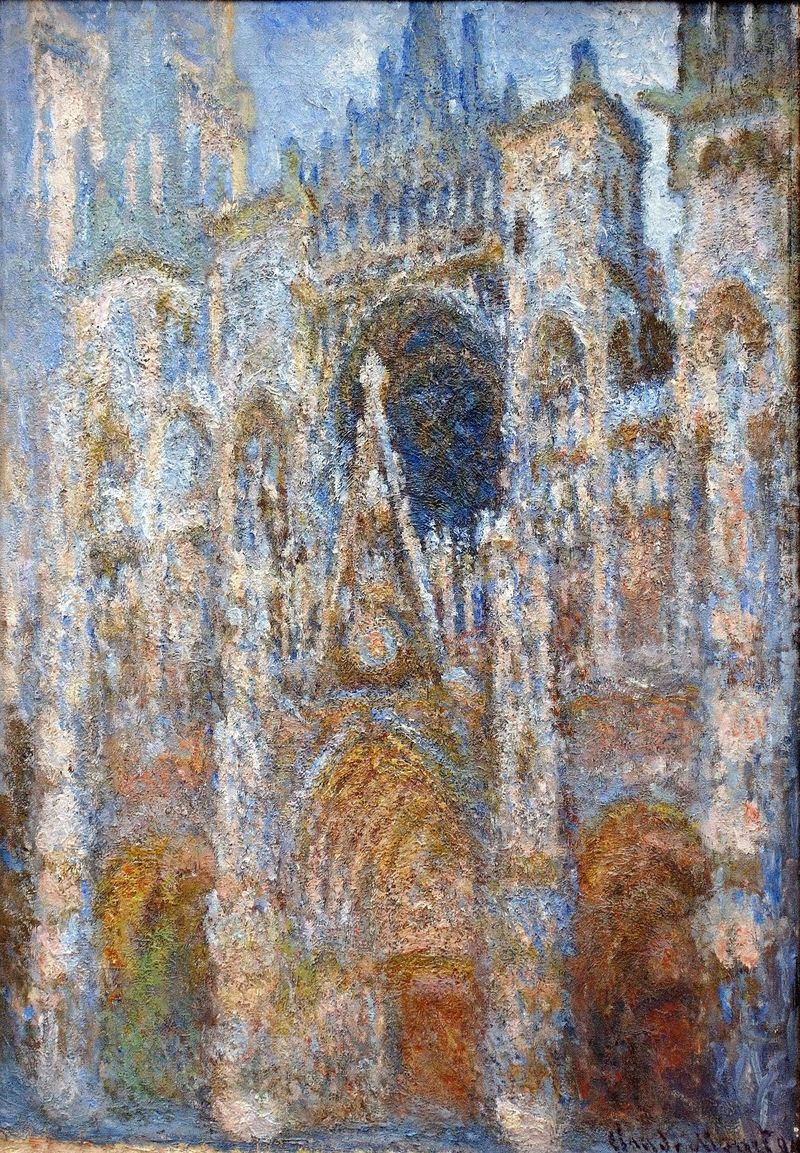 Cloude Monet Oil Paintings Rouen Cathedral, Magic in Blue 1894 - Click Image to Close