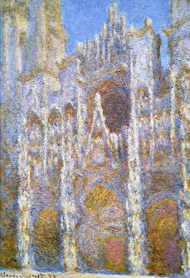 Monet Oil Paintings Rouen Cathedral, Sunlight Effect 1894