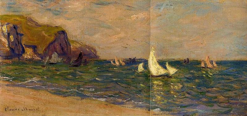 Cloude Monet Oil Paintings Sailboats at Sea, Pourville 1882 - Click Image to Close