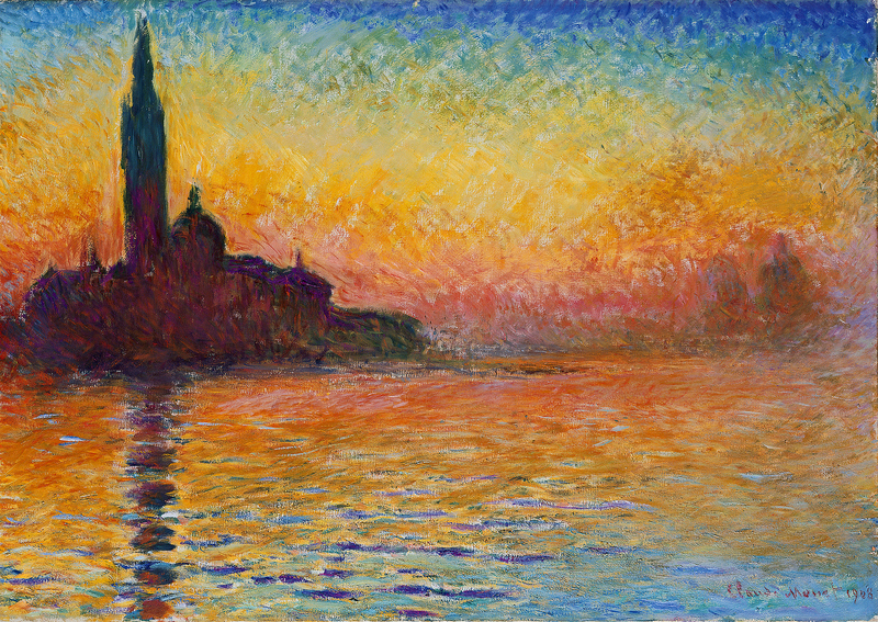 Cloude Monet Oil Paintings San Giorgio Maggiore at Dusk 1908 - Click Image to Close