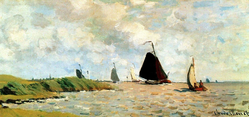 Cloude Monet Classical Oil Paintings Seascape 1871 - Click Image to Close