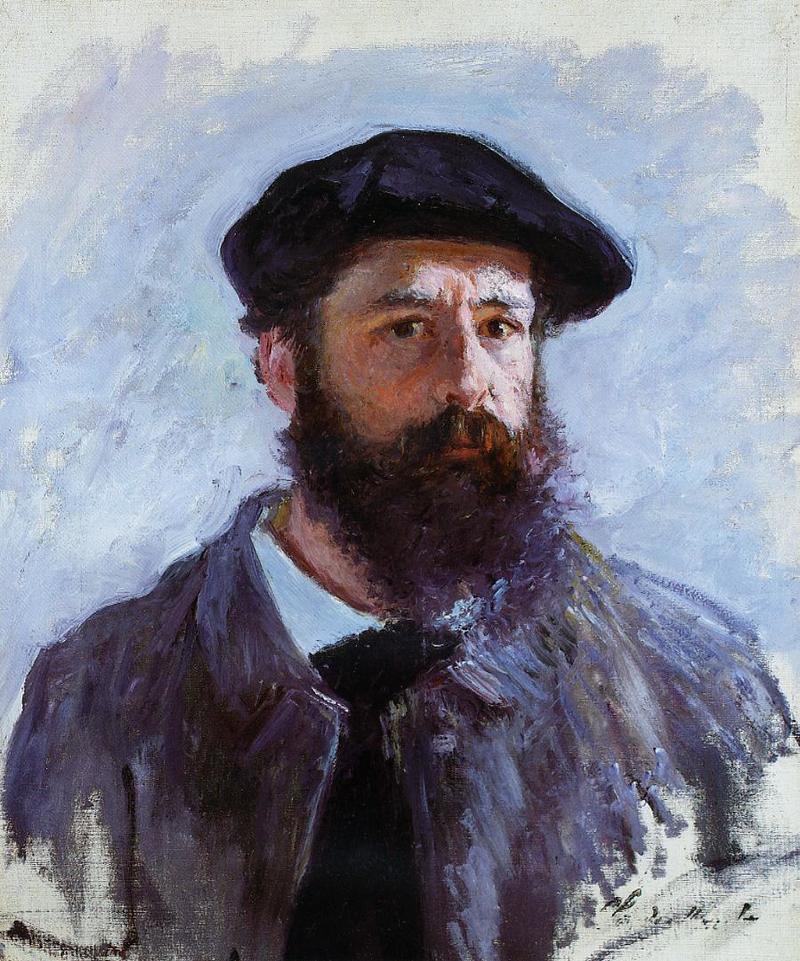 Cloude Monet Oil Paintings Self-Portrait with a Beret 1885 - Click Image to Close