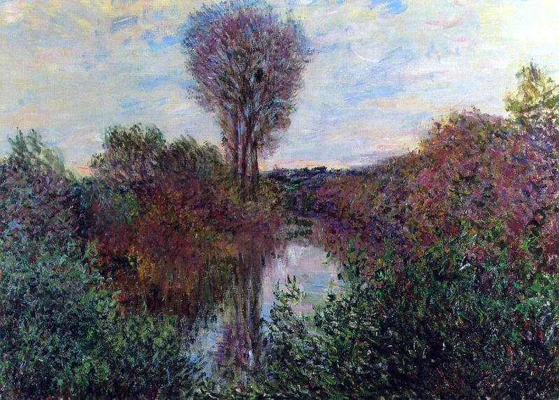 Cloude Monet Oil Paintings Small Branch of the Seine 1878