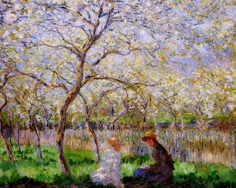 Cloude Monet Painting Springtime 1886