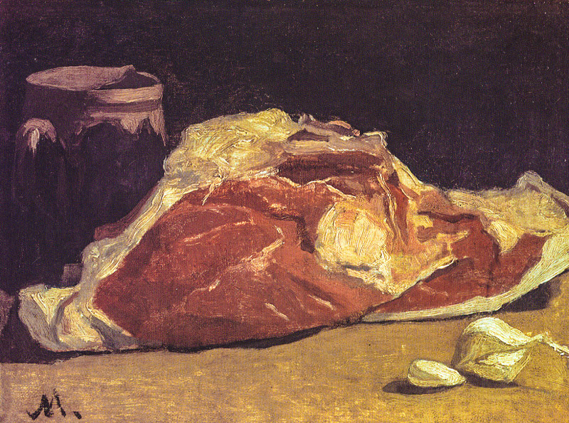 Cloude Monet Oil Paintings Still life with meat