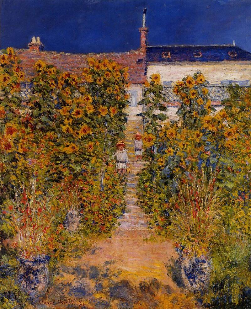 Cloude Monet Oil Paintings The Artist's Garden at Vetheuil 1880