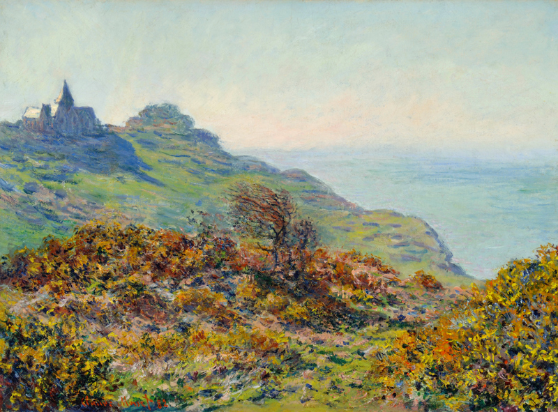 The Church at Varengeville and the Gorge of Les Moutiers 1882