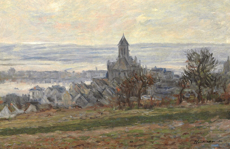 Monet Oil Paintings The Church of Vetheuil 1881