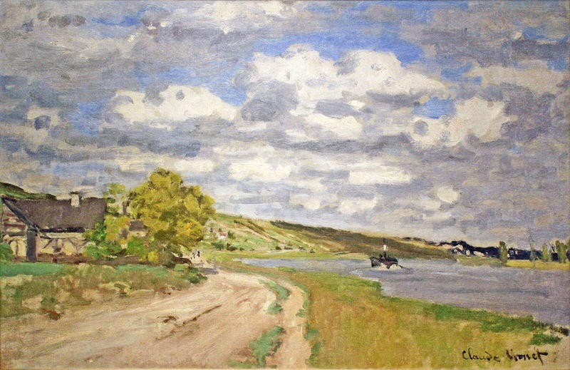 Cloude Monet Classical Oil Paintings The Estuary of the Siene - Click Image to Close