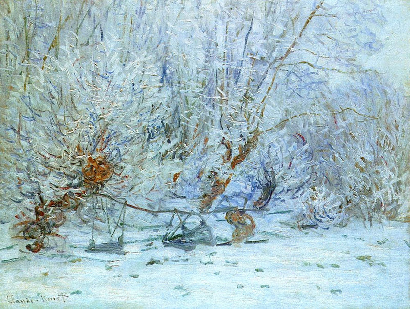 Cloude Monet Classical Oil Paintings The Frost 1885 - Click Image to Close